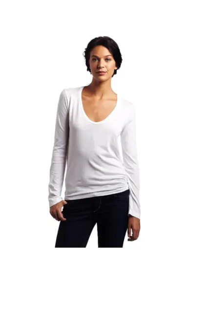 NWT Splendid Women's Light Jersey Long Sleeve Scoop Neck Tee Size XL $55 K105