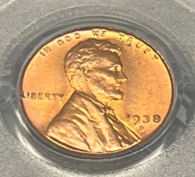 19038-D Lincoln Wheat Cent Pcgs Ms66 Red..blazing Coin Here Actual Coin #F1777
