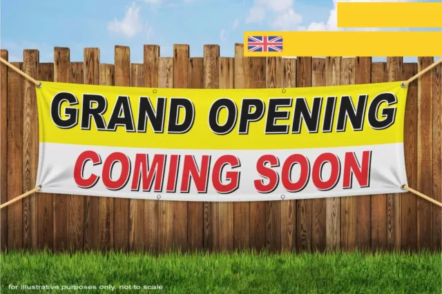 Grand Opening Coming Soon Heavy Duty PVC Banner Sign 4306