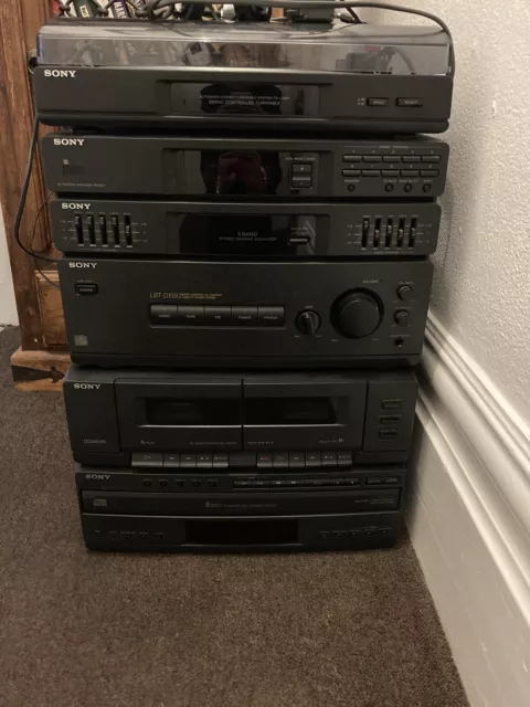 sony hifi system with turntable