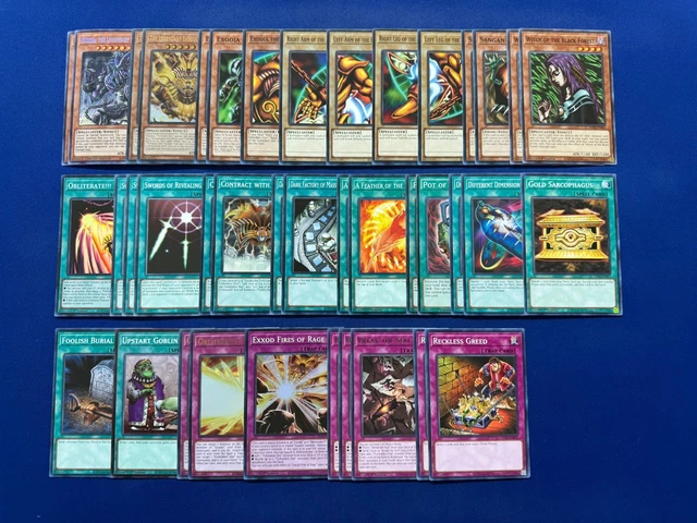 yugioh appropriate exodia deck PPO Yu Gi Oh!!! 100 Card Lot!!! Rare Cards Guaranteed in Every Order!! Exodia The Forbidden one : Toys & Games may be 1st or Unlimited Edition THIS EXODIA DECK MADE USELESS