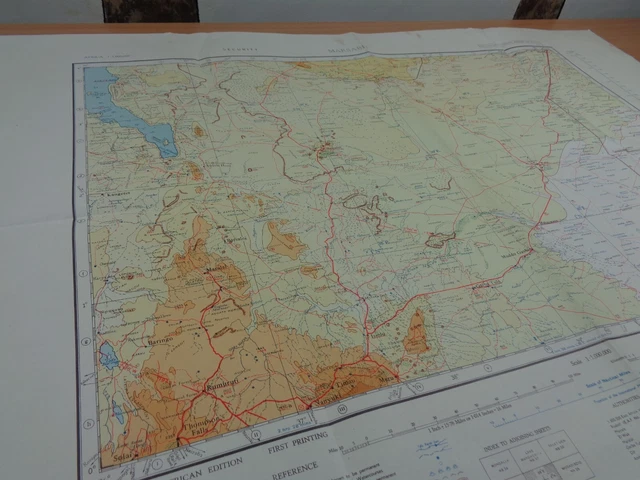 WW2 (1943) RAF HQ East Africa map of KENYA, ITALIAN SOMALILAND ...