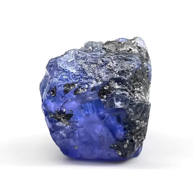28.50 Cts Natural Tanzanite Rough Vibrant Blue Crystal Certified Huge Gemstone