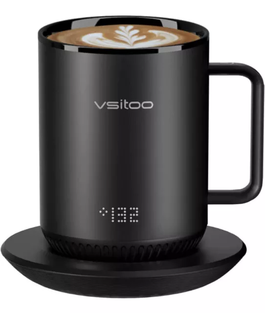 S3 Temperature Control Smart Mug With Lid Coffee Mug Warmer With Mug 11 oz
