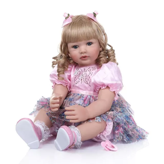 60cm Reborn Doll Toddler Baby Lifelike Realistic Handmade Large 24 Inch Girls