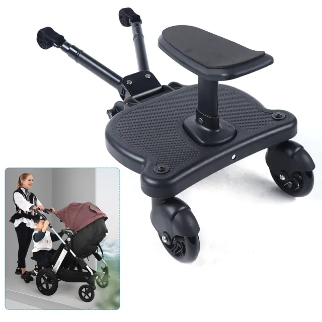 Universal Board Baby Stroller Kid Board Buggy Wheeled Board w/ Seat up to 25kg