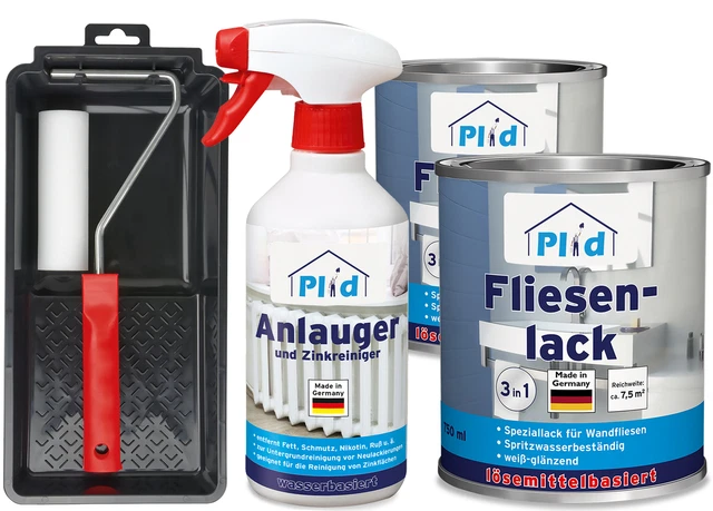 Barniz de azulejos premium azulejos pintura de azulejos arranque juego de pintura blanco -