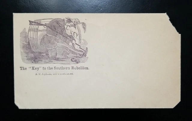 Us Civil War Era Patriotic Postal History Cover Unused