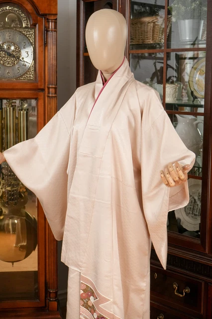 Dear Vanilla Japanese Silk Tomesode Kimono Women's Authentic Japan Made Vintage 2