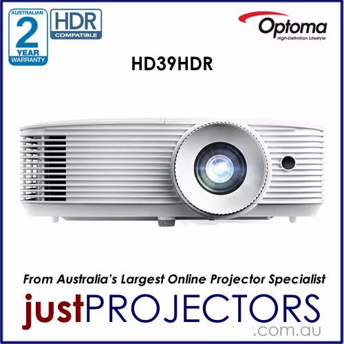 Optoma HD39HDR FULL HD Projector from Just Projectors. 2 Year Aussie Warranty