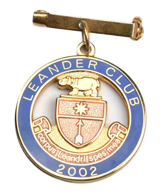 Henley On Thames Royal Regatta Leander Club 2002 Members Enamel Pass Badge