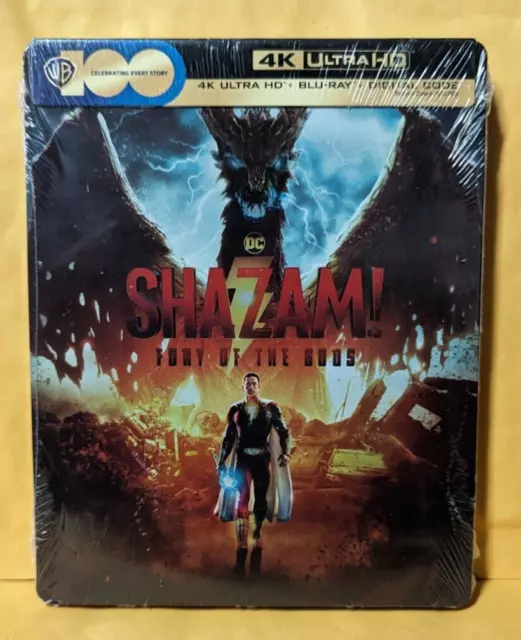Shazam! Fury Of The Gods [4K Ultra HD+BluRay+Digital] BRAND NEW! STEELBOOK!