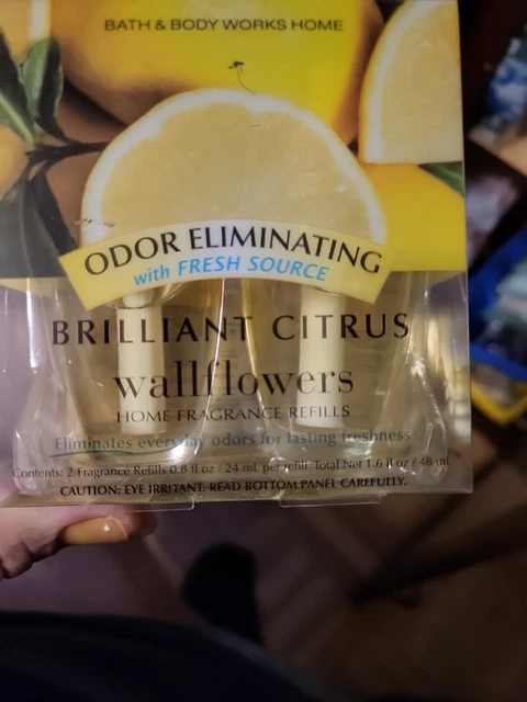 For SUE Bath & Body Works Wallflowers Brilliant Citrus Fragrance 2 Refill Bulbs