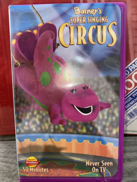 BARNEY - SUPER Singing Circus (VHS, 2000) Tested Works Great! £7.88 ...