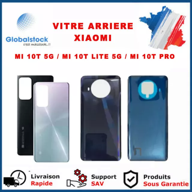 Vitre Arriere Xiaomi Mi 10T 5G  /Mi 10T Lite 5G  / Mi 10T Pro + Adhesif + Logo