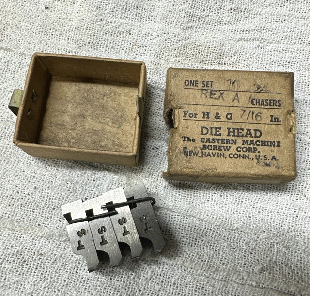 10-24 Thread Chasers for H&G 7/16" Threading Die Head Eastern Machine Screw