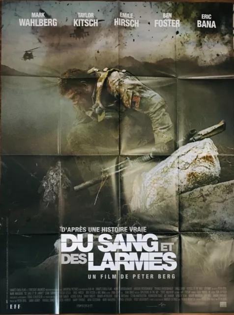 Affiche cinéma DU SANG ET DES LARMES 120x160cm Poster Mark Wahlberg Emile Hirsch