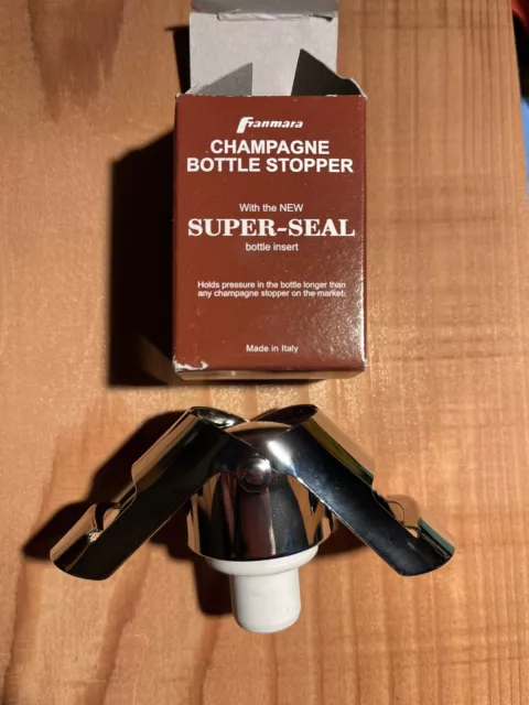 Franmara Super Seal Champagne Bottle Stopper Beer Soda Cap Wine Italy In Made