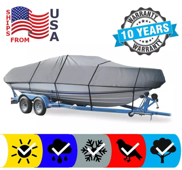 Boat Cover for Sea Ray SeaRay 175 BR Bowrider Trailerable Storage Mooring