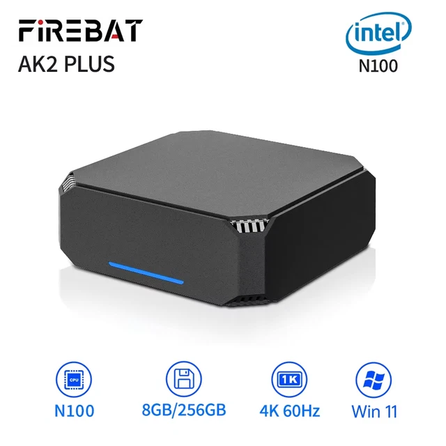 NIPOGI Mini PC AK2 pro 8GB/256GB（FIREBAT AK2 PLUS Mini PC