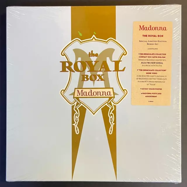 MADONNA The Royal Box SEALED BOX SET 1990 SPECIAL LTD EDITION CD+VHS+Poster...