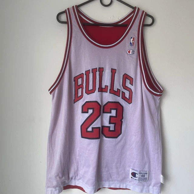 MICHAEL JORDAN CHICAGO Bulls NBA Reversible Jersey 90s 48 Vintage Good