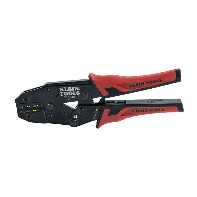 Ratcheting Crimper crimps 10-22 AWG Insulated Wire Terminals Design Provides New