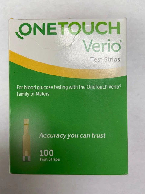 100 tiras reactivas para diabéticos de glucosa en sangre One Touch Verio caducidad 10/23 envío gratuito