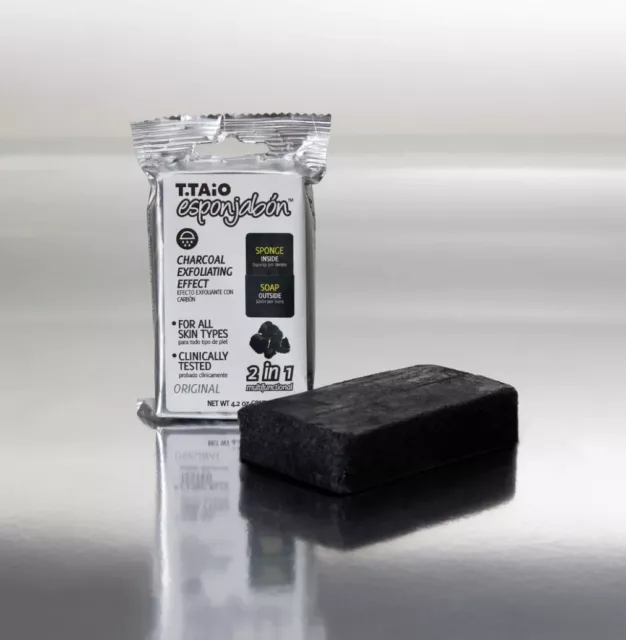 T.Taio Esponjabon Charcoal Soap-Sponge (Exfoliante con Carbon) 