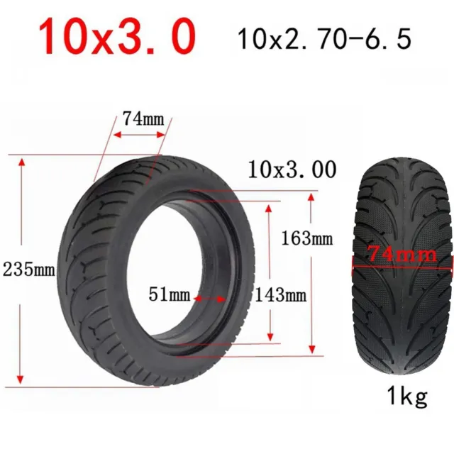 ELECTRIC SCOOTER 10\ INCH SOLID TYRE 10x3.0 (10*2.70-6.5) Non