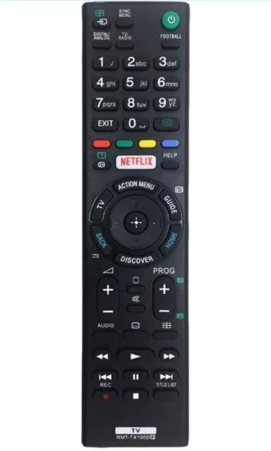 Telecomando Tv Sony Bravia Universale Sostitutivo Pronto All'uso Rmt-Tx100D