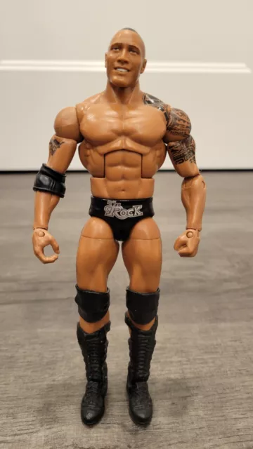 WWE Elite Series 31 The Rock Flashback Hollywood Mattel Dwayne Johnson Figure 