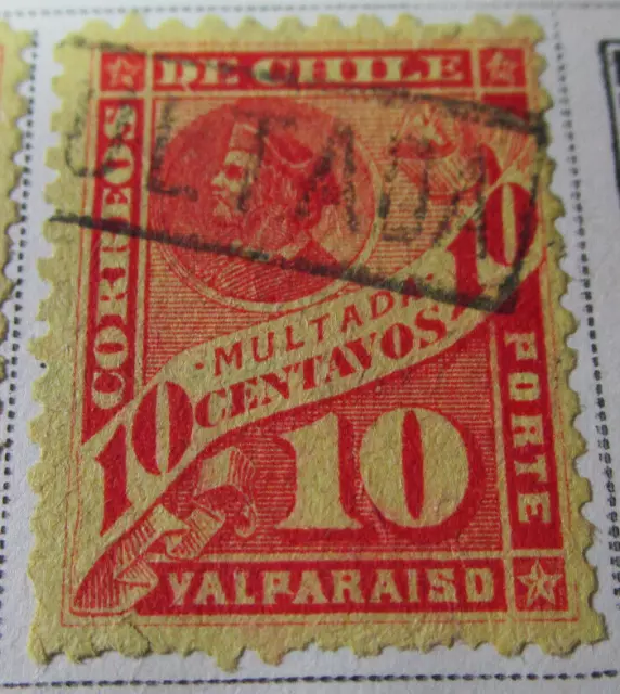 Chile 1894 Stamp 10 Centavos Antique Rare StampBook3-195