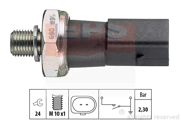 Interruttore Pressione Olio Per Audi Porsche Vw Eps 1.800.190