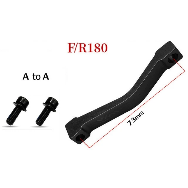 Adaptateur Frein à Disque VTT - Pour étrier Flat-mount, 140/160mm, En Alliage Aluminium, 4 Vis