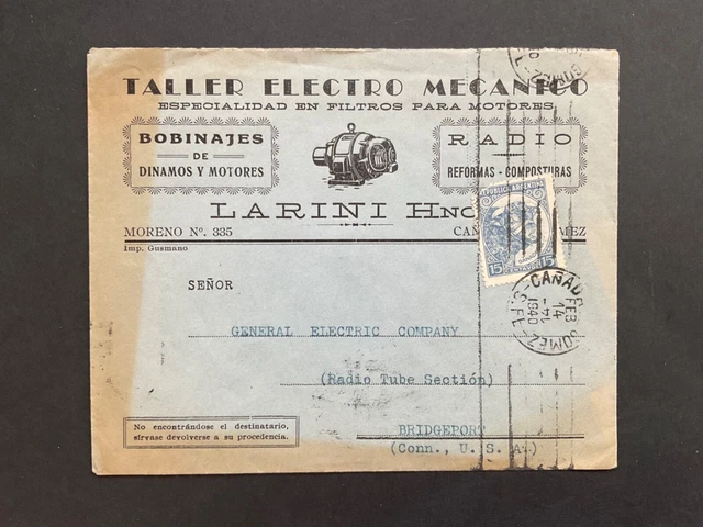 Postal History - Argentine 1940 advertising envelope to USA