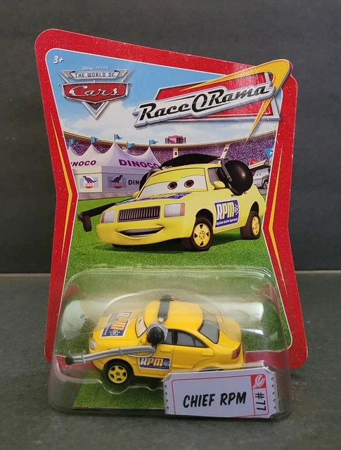 Disney Pixar World of Cars Race O Rama Chief RPM #77. "Brand New"
