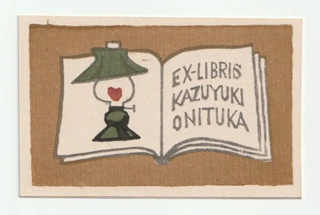 TAKEO TAKEI: Exlibris für Onituka Kazuyuki