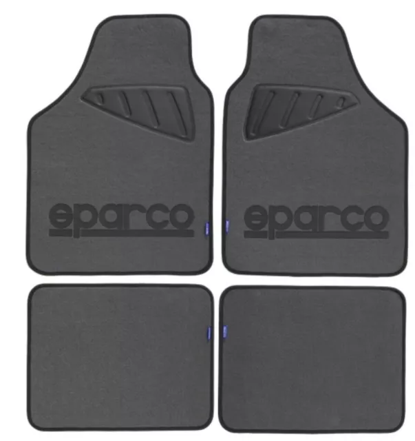 SPARCO Autoteppiche Lina S 4 tlg Fußmatte  schwarz/grau Tuning Universal PKW