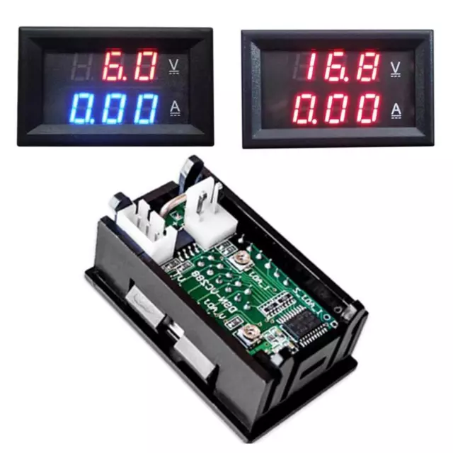 10A LED Digitalanzeige Volt Strom Spannungsmesser Voltmeter Amperemeter DC100V