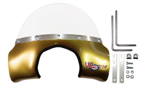 ROYAL ALLOY FLYSCREEN Gold Mod GP TG 125 200 300 Round Light Fly Screen ...