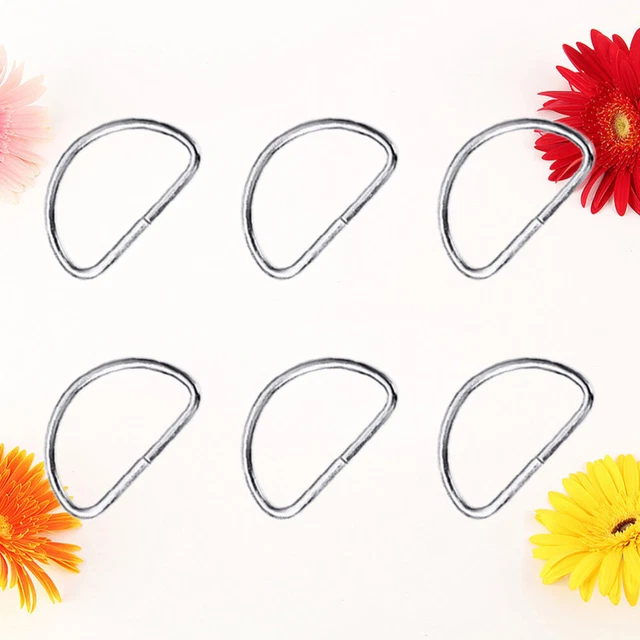 20 PCS Accessori Per Anelli Tessuto Borsa Ottone Anello Portachiavi
