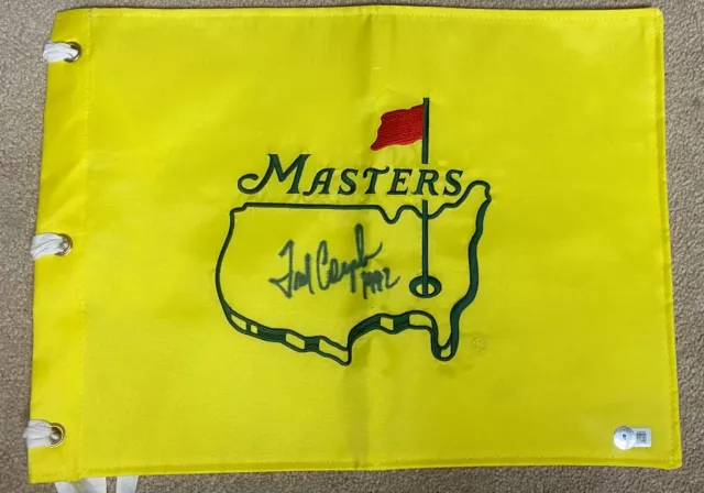 FRED COUPLES Signed AUTO Undated Masters Flag Beckett Authenticated Augusta PGA