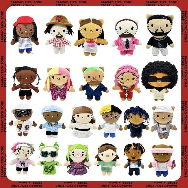 HELLO KITTY TRAVIS Scott Billie Eilish Plush Doll Rapper Hot Sale Gift ...