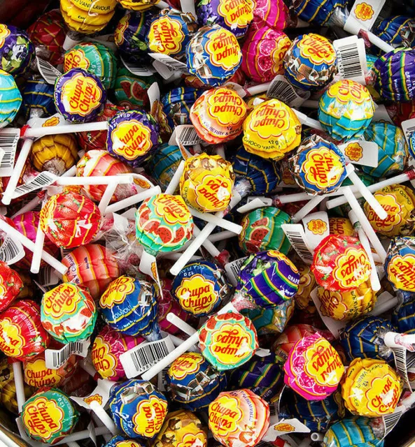 Chupa Chups Lollipops Assorted Flavour Candy Sweets Lollies 30/50/100/200/300