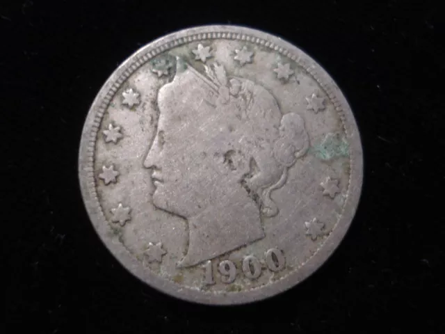 1900 Liberty Head V Nickel United States USA 5 Cents (TA05)