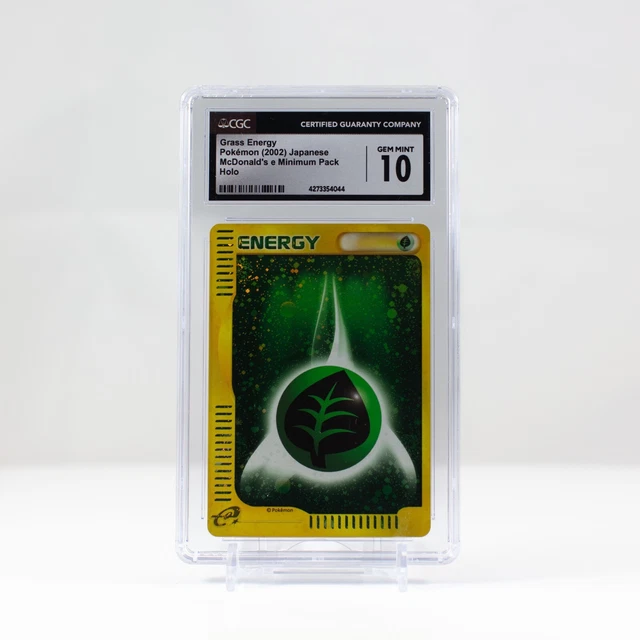 2002 Pokemon Mcdonalds Grass Energy Holo Promo Cgc 10 Japanese Ereader