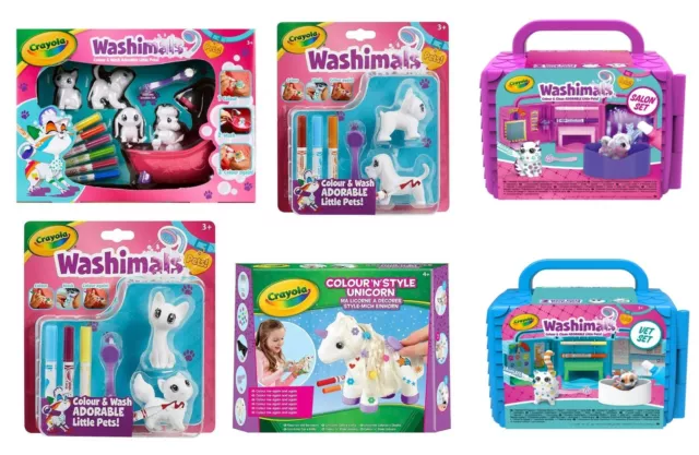 Crayola washimals colour and wash deals pets playset