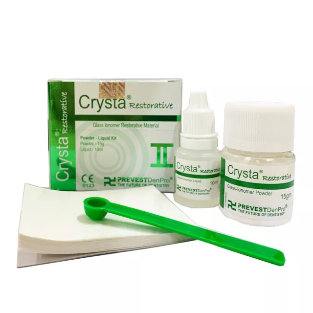 Denpro Crysta -2 Permanent White Teeth Tooth Filling Kit Repairs For Dental use.