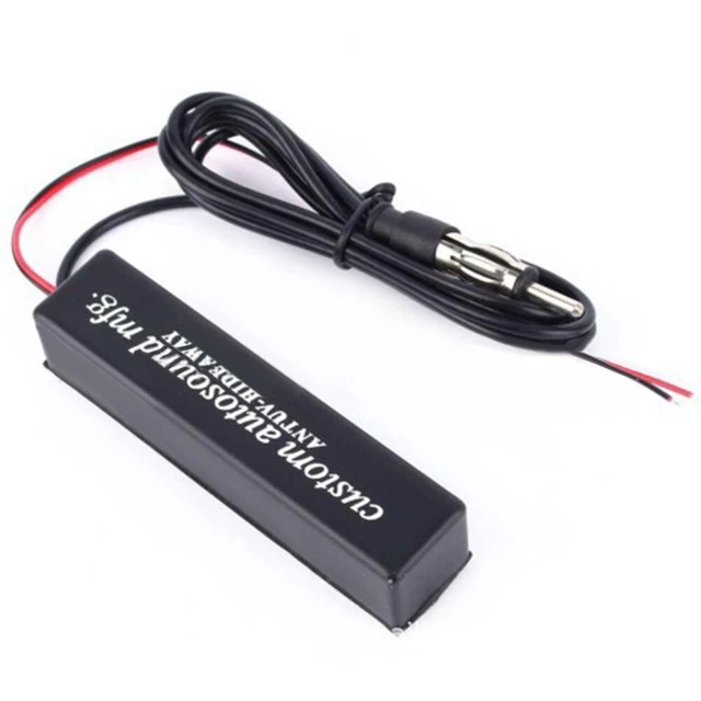 Universal Car Hidden Amplified Antenna Kit 12v Electronic Stereo FM/AM Radio